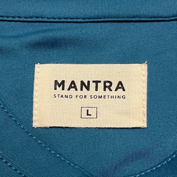 Mantra Polo Shirt Large Long Sleeve Pacific Blue Catalyst Performance Golf NEW - Picture 10 of 12